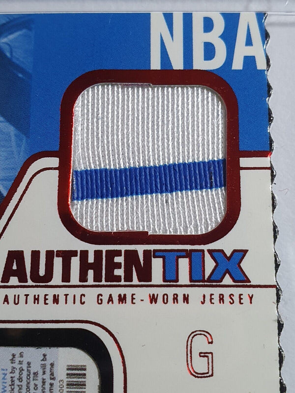 2003 Fleer Authentix Tracy McGrady #PATCH 2 Color Game Worn Jersey - Rare