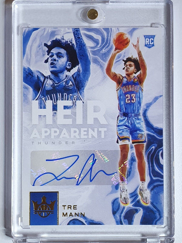 2021 Tre Mann Rookie Court Kings Auto + Optic Silver Holo RCs - OKC Thunder