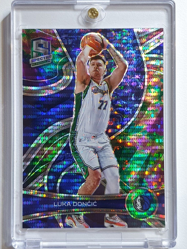 2021 Spectra Luka Doncic #77 CELESTIAL Prizm /99 Variation - Ready to Grade