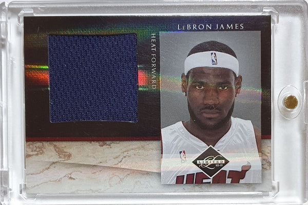 2010 Panini Limited LeBron James #PATCH HOLO /99 Game Worn Jersey - Rare