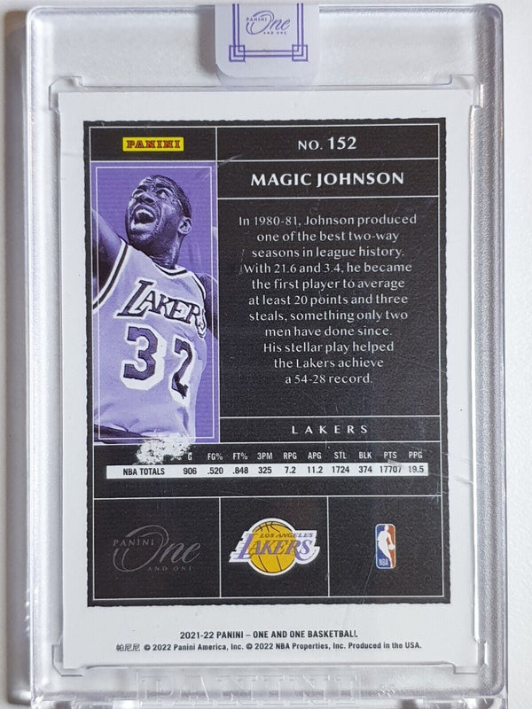 2021 Panini One and One Magic Johnson #152 BLUE /30 Holo - Panini Sealed