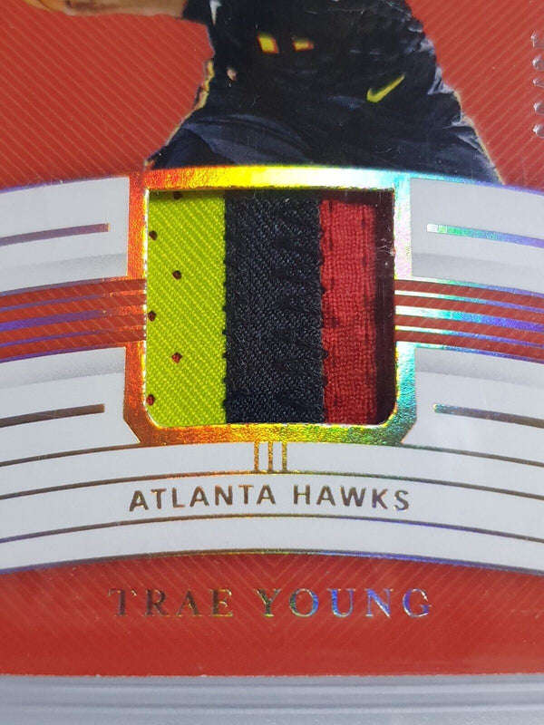 2019 National Treasures Trae Young #PATCH PRIME /25 Game Jersey - PSA 9 (POP 1)