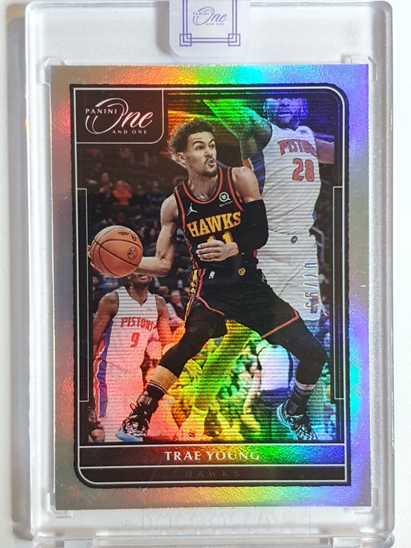 2021 Panini One and One Trae Young #21 HOLO /99 - Panini Sealed