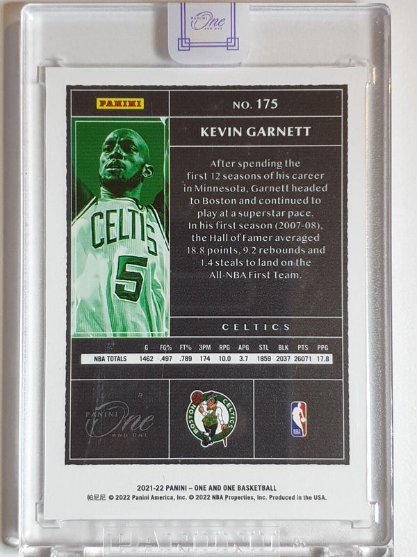 2021 Panini One and One Kevin Garnett #175 HOLO /99 - Panini Sealed