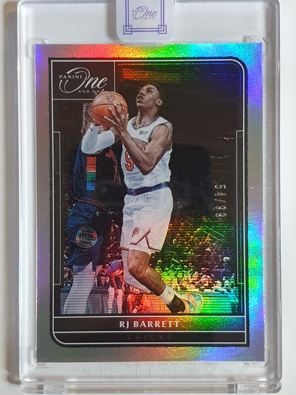 2021 Panini One and One RJ Barrett #3 HOLO /99 - Panini Sealed