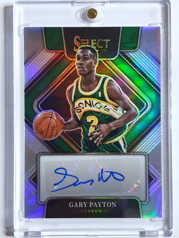 2021 Panini Select Gary Payton #AUTO HOLO /299 Signatures - Ready to Grade