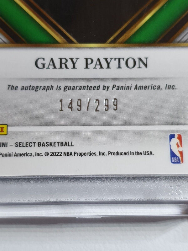 2021 Panini Select Gary Payton #AUTO HOLO /299 Signatures - Ready to Grade