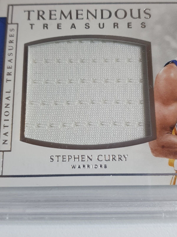 2016 National Treasures Stephen Curry #PATCH /60 Game Worn Jersey - BGS 9