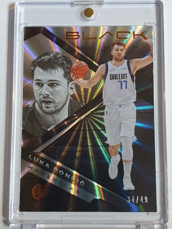 2021 Panini Black Luka Doncic #43 RAINBOW SPOKES Prizm /49 - Ready to Grade