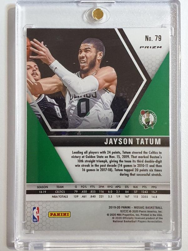 2019 Panini Mosaic Jayson Tatum #79 SILVER Holo - Ready to Grade