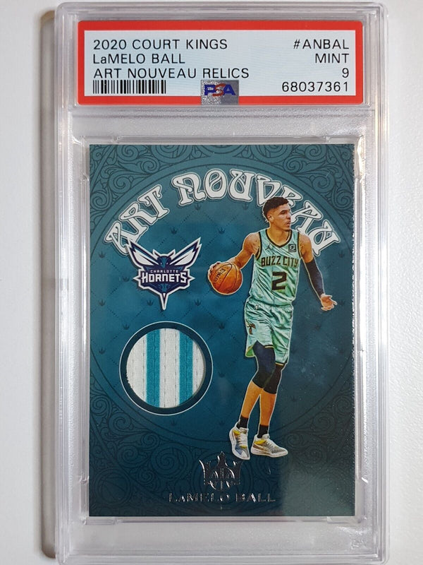 2020 Court Kings Lamelo Ball Rookie #PATCH 2 Color Jersey - PSA 9 (POP 1)
