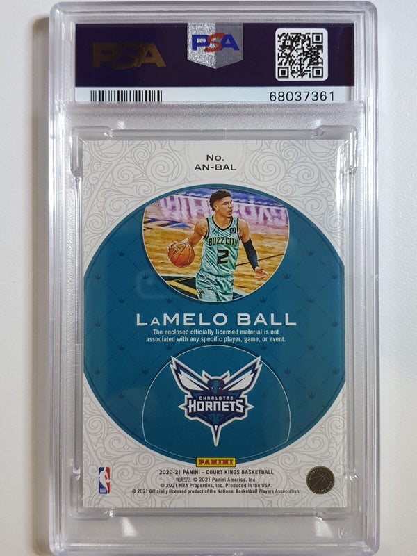 2020 Court Kings Lamelo Ball Rookie #PATCH 2 Color Jersey - PSA 9 (POP 1)