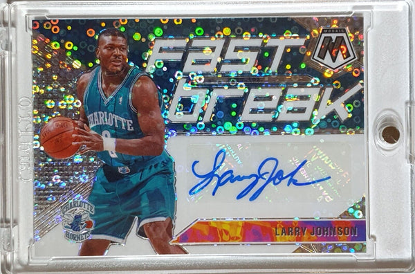 2019 Panini Mosaic Larry Johnson AUTO Fast Break Autograph  -  Ready to Grade