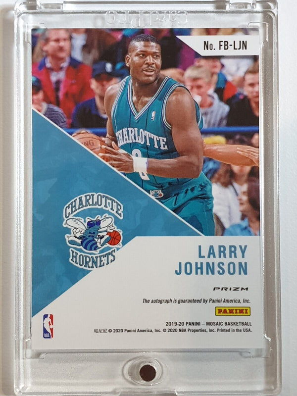 2019 Panini Mosaic Larry Johnson AUTO Fast Break Autograph  -  Ready to Grade