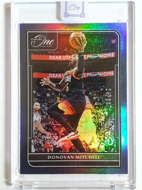 2021 Panini One and One Donovan Mitchell #10 BLUE /30 Holo - Panini Sealed