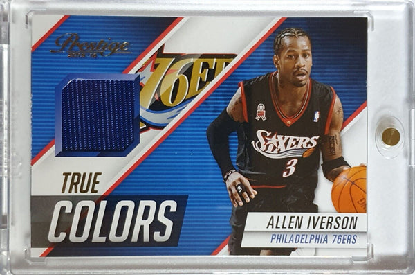 2015 Prestige Allen Iverson #PATCH Game Worn Jersey - Rare