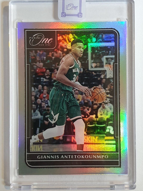 2021 One and One Giannis Antetokounmpo #15 HOLO /99 - Panini Factory Sealed