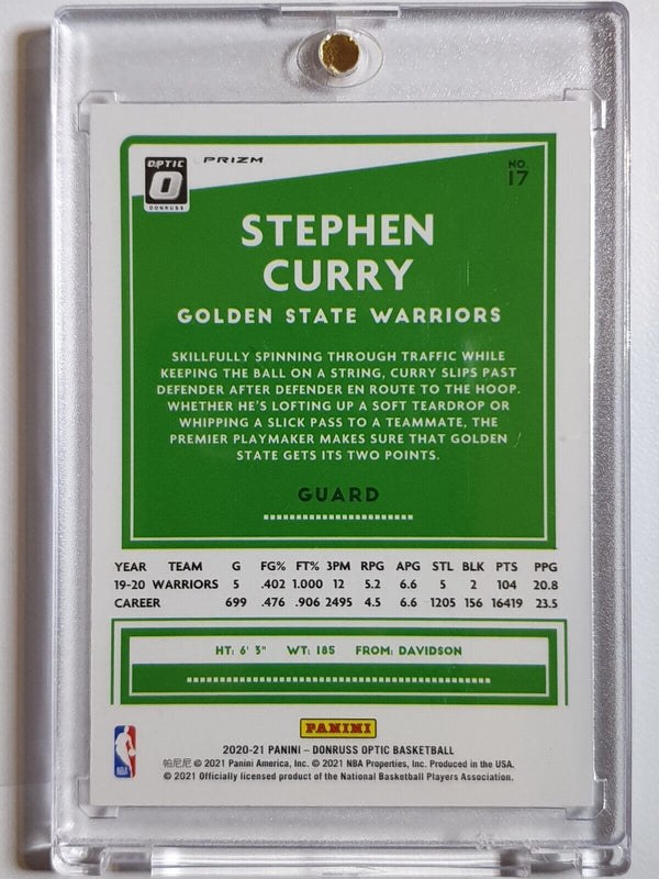 2020 Panini Optic Stephen Curry #17 PULSAR Prizm - Ready to Grade