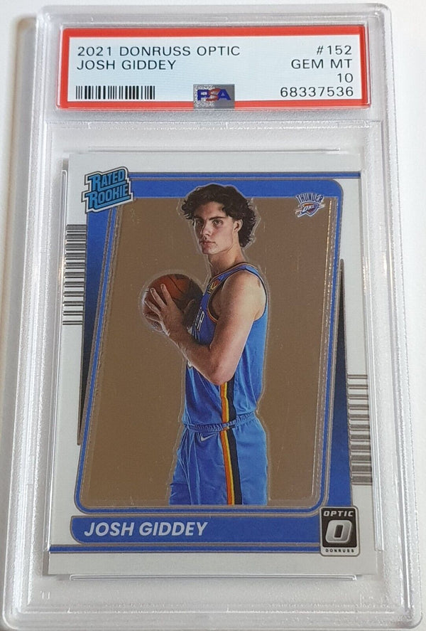 2021 Panini Donruss Optic Josh Giddey Rookie #152 RC - PSA 10 (LOW POP)
