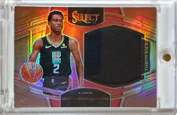 2021 Select Shai Gilgeous-Alexander #Patch COPPER /49 Game Worn Jersey - Rare