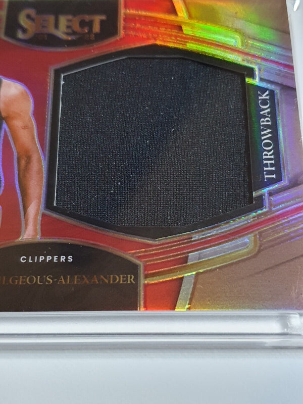 2021 Select Shai Gilgeous-Alexander #Patch COPPER /49 Game Worn Jersey - Rare
