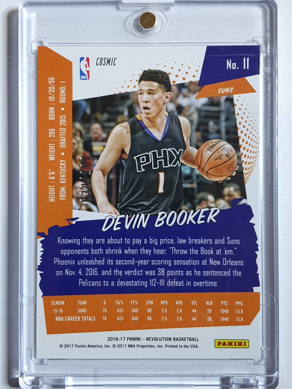 2016 Panini Revolution Devin Booker #11 COSMIC Prizm /100 - Ready to Grade