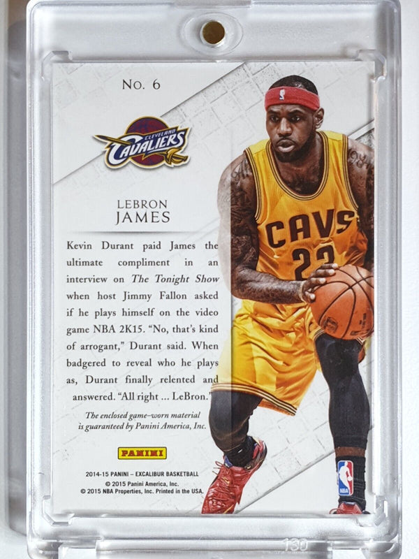 2014 Excalibur LeBron James #PATCH Ringing Endorsements Game Worn Jersey - Rare