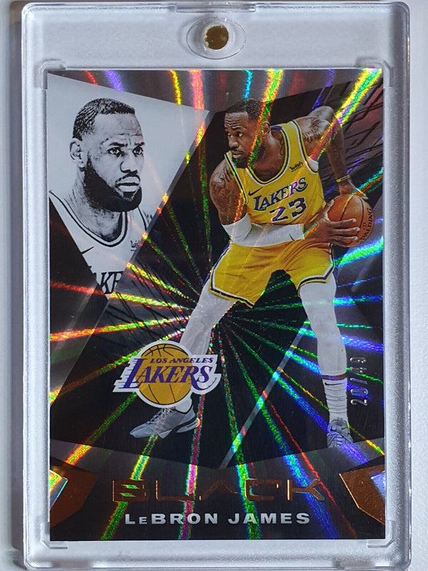 2020 Panini Black LeBron James #44 RAINBOW SPOKES /49 - Ready to Grade