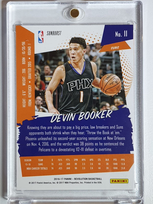 2016 Panini Revolution Devin Booker #11 SUNBURST Prizm - Ready to Grade