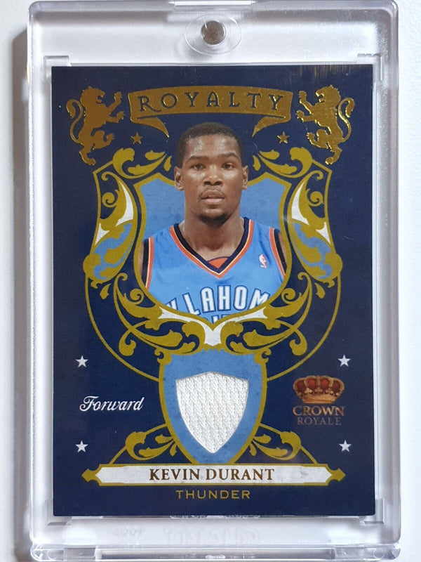 2010 Crown Royale Kevin Durant #PATCH /499 Game Worn Jersey Die Cut - Rare