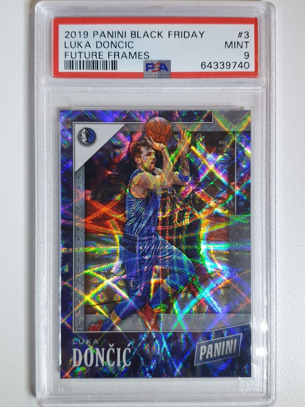 2019 Panini Luka Doncic #3 FUTURE FRAMES Prizm /99 - PSA 9 (POP 8)