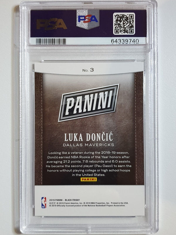 2019 Panini Luka Doncic #3 FUTURE FRAMES Prizm /99 - PSA 9 (POP 8)