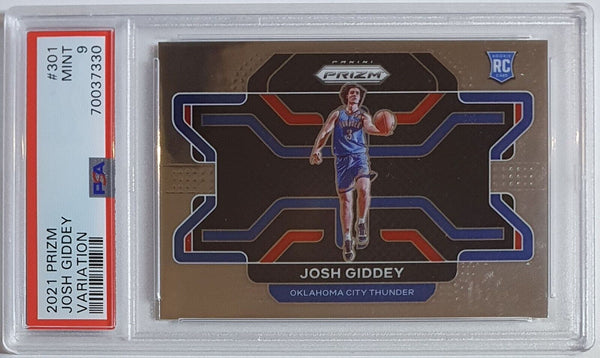 2021 Panini Prizm Josh Giddey Rookie #301 Variation RC - PSA 9 (POP 10)