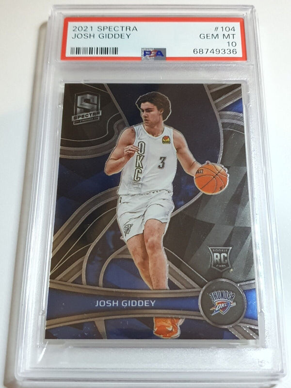 2021 Panini Spectra Josh Giddey Rookie #104 RC - PSA 10 (POP 3)