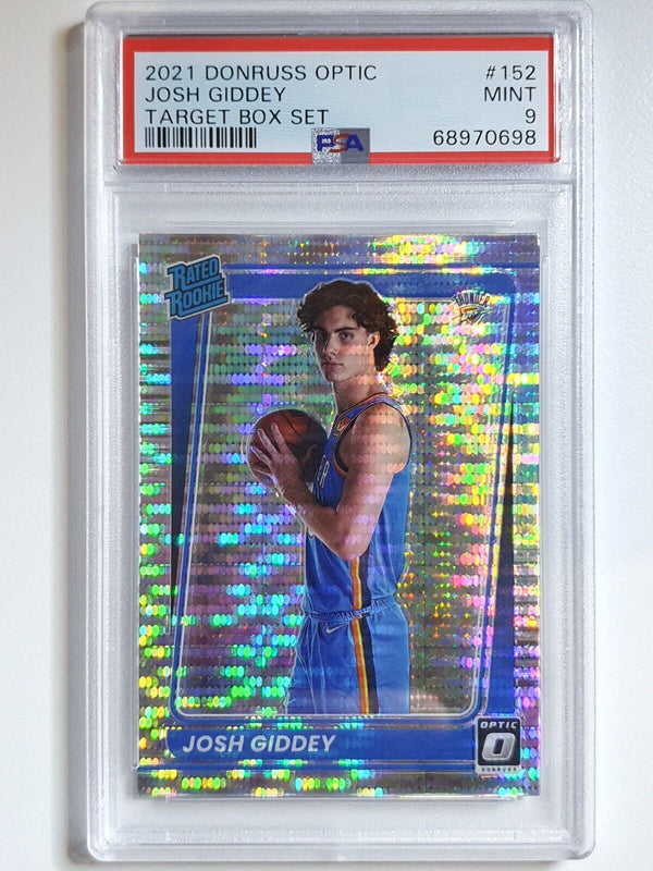 2021 Donruss Optic Josh Giddey Rookie #152 TARGET BOX SET RC - PSA 9 (LOW POP)