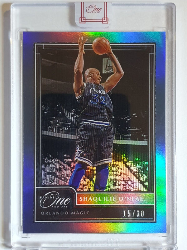 2020 Panini One and One Shaquille O'Neal #157 BLUE /30 Holo - Panini Sealed