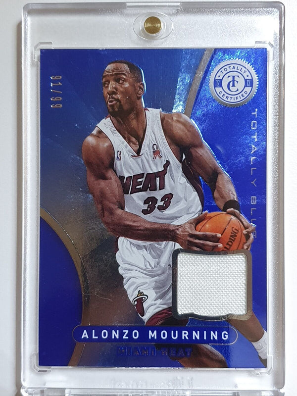 2012 Totally Certified Alonzo Mourning #PATCH BLUE Prizm /99 Game Worn - Rare