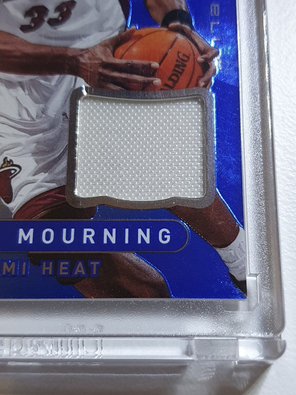 2012 Totally Certified Alonzo Mourning #PATCH BLUE Prizm /99 Game Worn - Rare