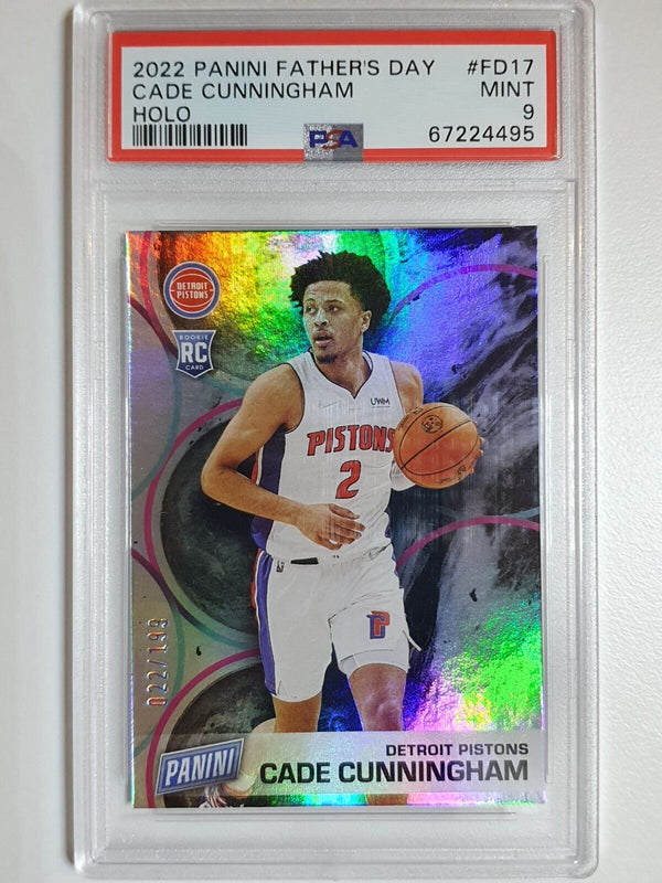 2022 Panini Cade Cunningham Rookie SILVER HOLO /199 - PSA 9 (POP 3)