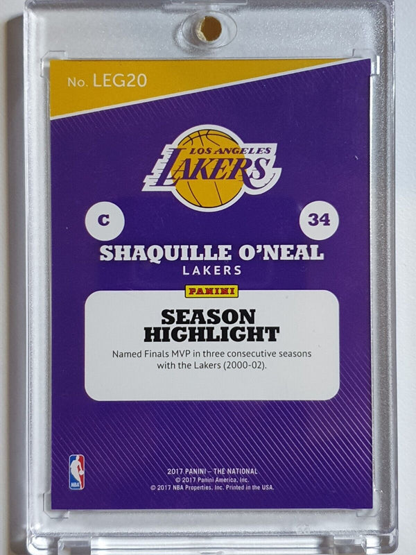 2017 Panini The National Shaquille O'Neal #LEG20 HOLO /299 - Ready to Grade