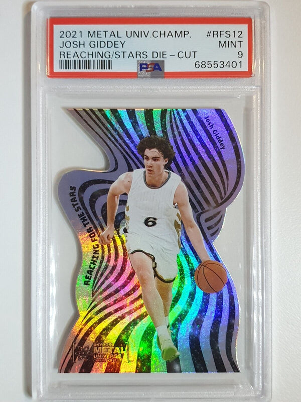 2021 Metal Universe Josh Giddey Rookie #RFS12 Die Cut Holo - PSA 9 (POP 2)