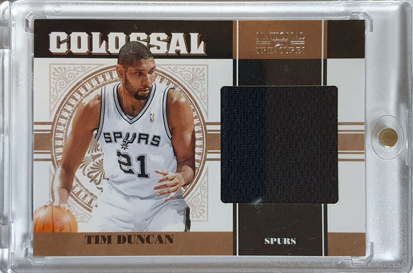 2011 National Treasures Tim Duncan #PATCH /99 Game Worn Jumbo Jersey - Rare