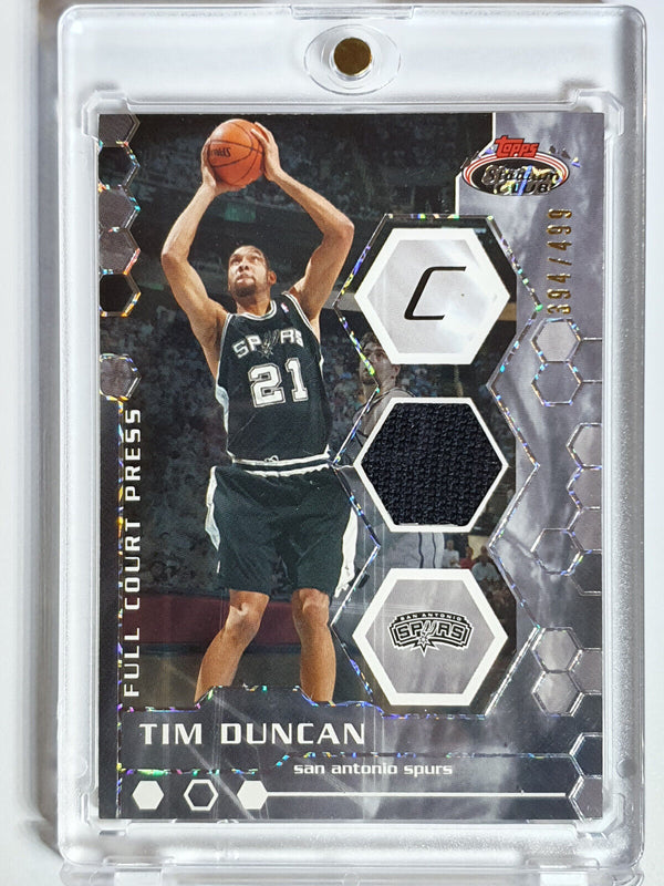 2007 Topps Stadium Club Tim Duncan #PATCH /499 Game Worn Jersey - Rare