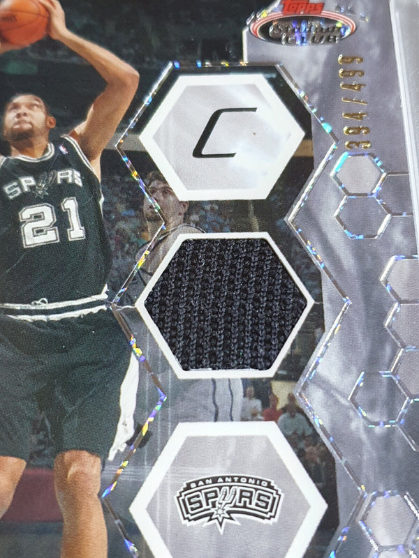 2007 Topps Stadium Club Tim Duncan #PATCH /499 Game Worn Jersey - Rare