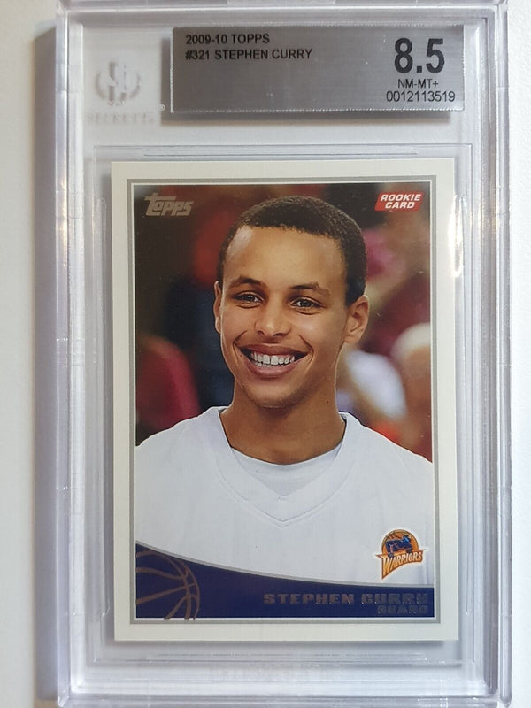 2009 Topps Stephen Curry Rookie #321 RC - BGS 8.5