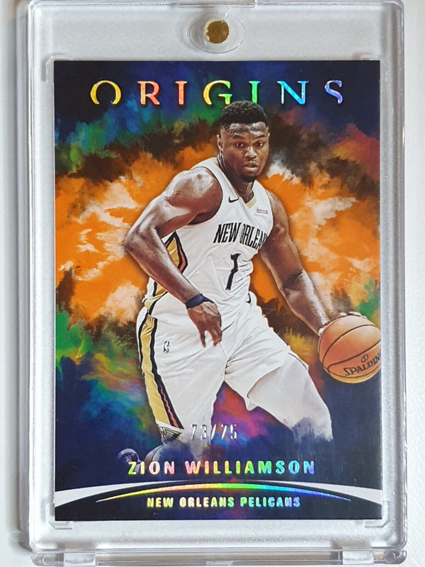 2021 Panini Origins Zion Williamson #1 ORANGE /75 - Ready to Grade