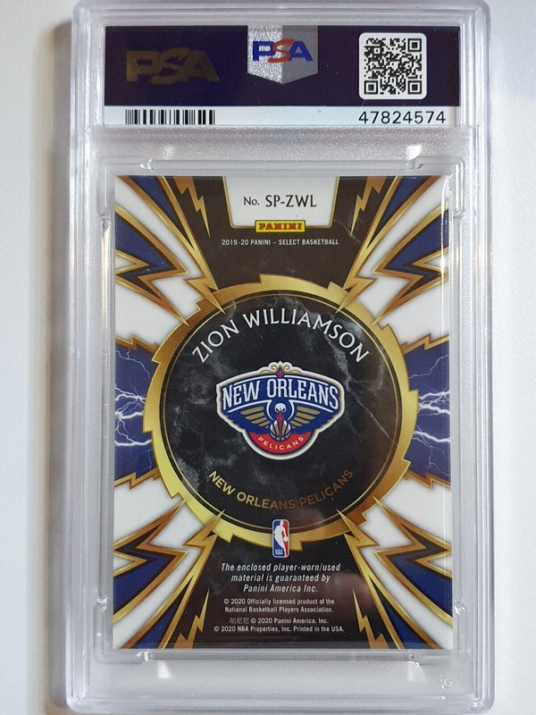 2020 Select Zion Williamson Rookie #PATCH SPARKS Jersey RC - PSA 9 (LOW POP}