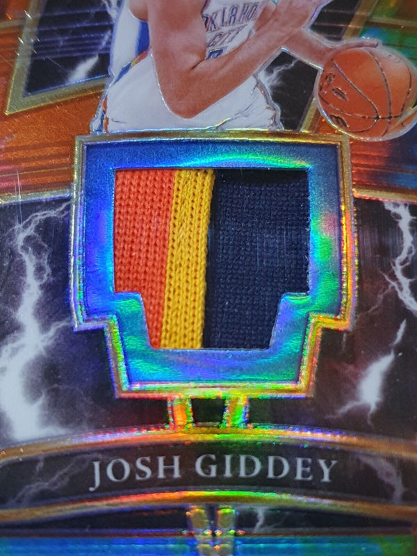 2021 Select Josh Giddey Rookie #PATCH TIE DYE /25 Prizm 3 Color Jersey - Rare