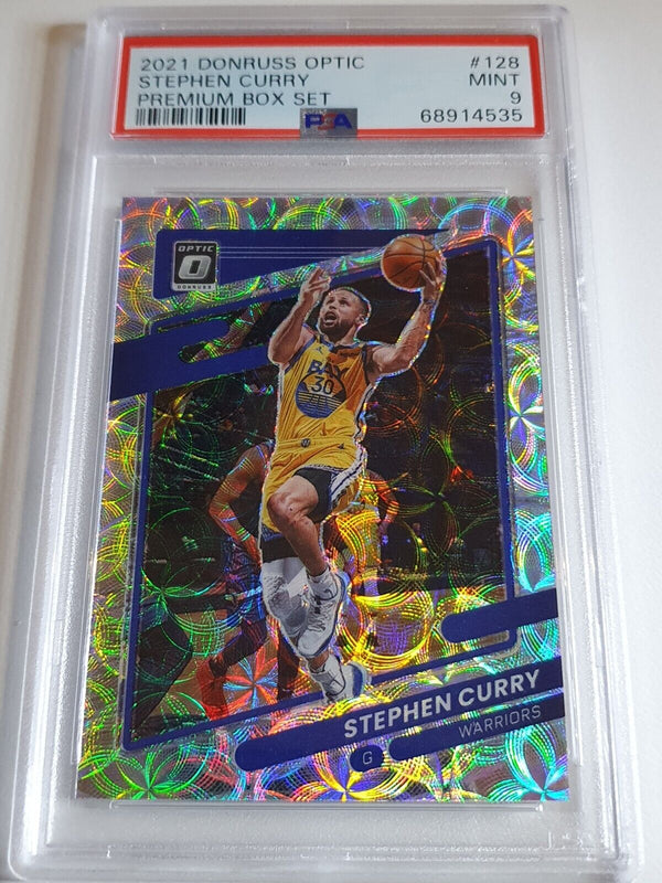 2021 Panini Optic Stephen Curry #128 Premium SCOPE Prizm /249 - PSA 9 (POP 13)