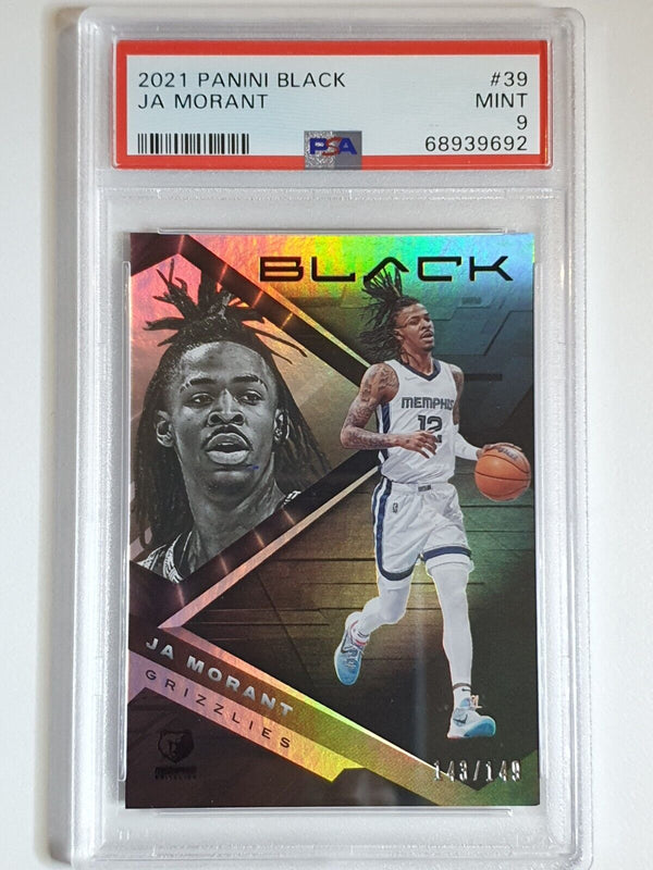 2021 Panini Black Ja Morant #39 HOLO FOIL /149 - PSA 9 (POP 4)